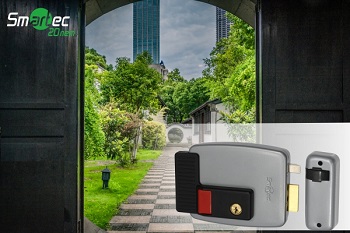 Представлен электромеханический замок с кнопкой ST-RL074DIL-GR от Smartec для уличной эксплуатации